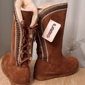 Lamo Suede Leather Boots